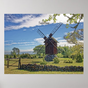 Póster Saremaa, isla de Estonia,