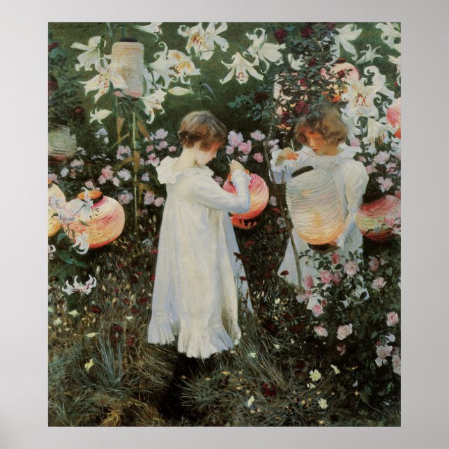Póster Sargent Carnation Lily Rosa (Frente)