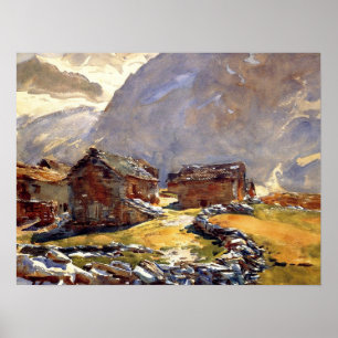 Póster Sargent - Chalets de paso simple 1911
