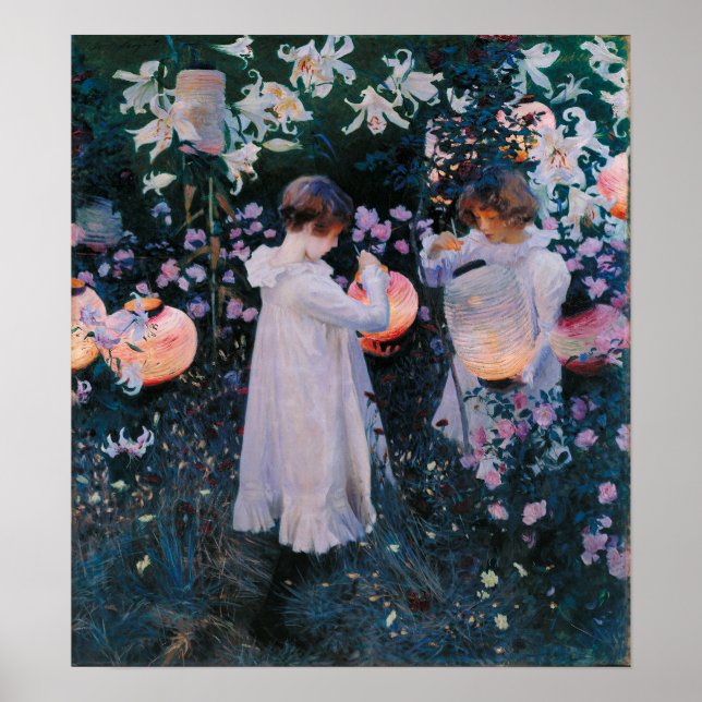 Póster Sargent - Clavel Lirio Lirio Rosa (Frente)