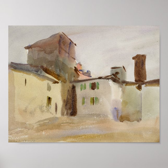 Póster Sargent John Singer - Borgo San Lorenzo (Frente)