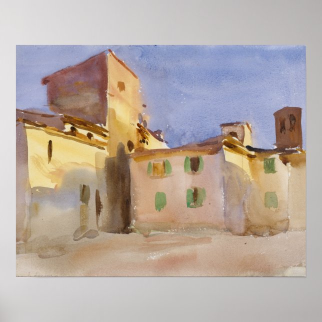 Póster Sargent John Singer - Borgo San Lorenzo (Frente)