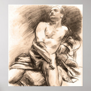 Póster Sargent - Kneeling Model