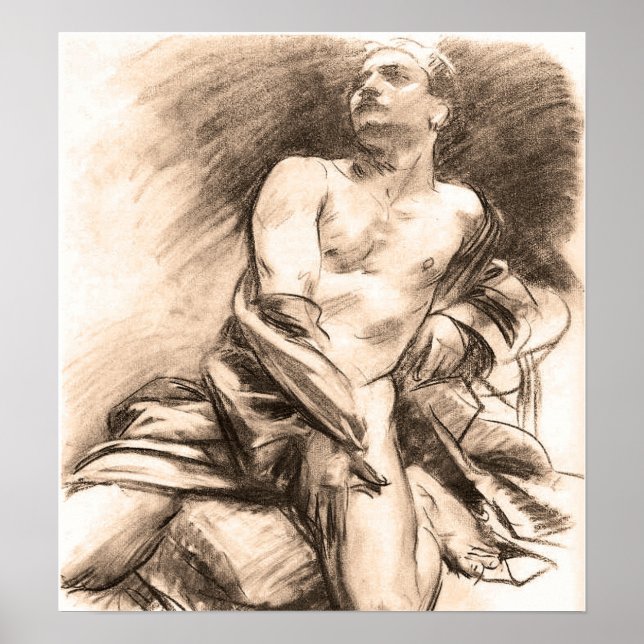 Póster Sargent - Kneeling Model (Frente)