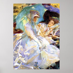 Póster Sargent - Paso de Simplón. Lectura 1911