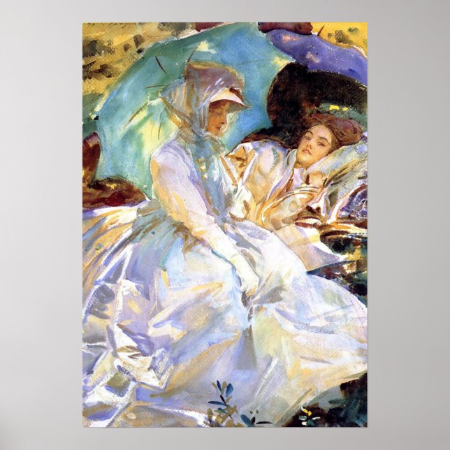 Póster Sargent - Paso de Simplón. Lectura 1911 (Frente)
