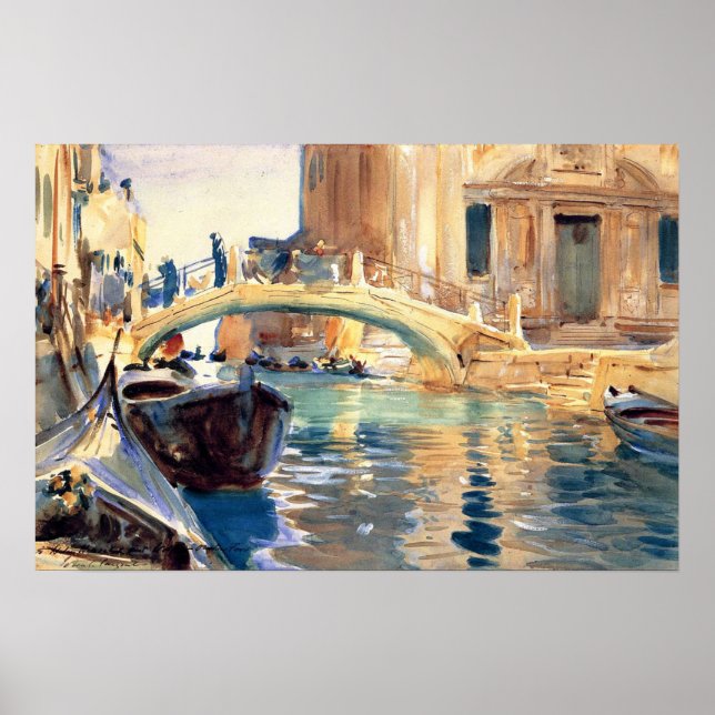 Póster Sargent - Ponte San Giuseppe Di Castello Venecia (Frente)