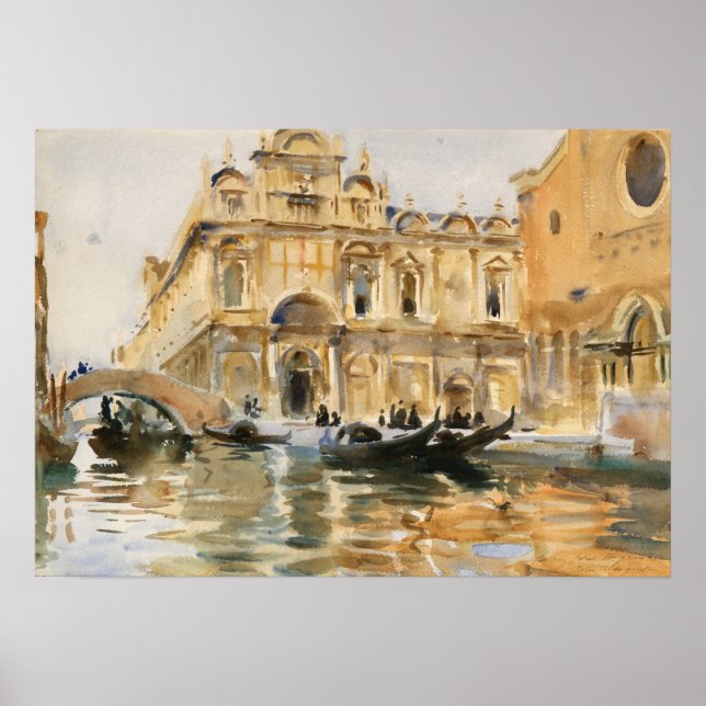 Póster Sargent - Rio Dei Mendicanti, Venecia (Frente)
