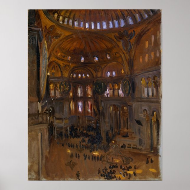 Póster Sargent - Santa Sofía 1891 (Frente)