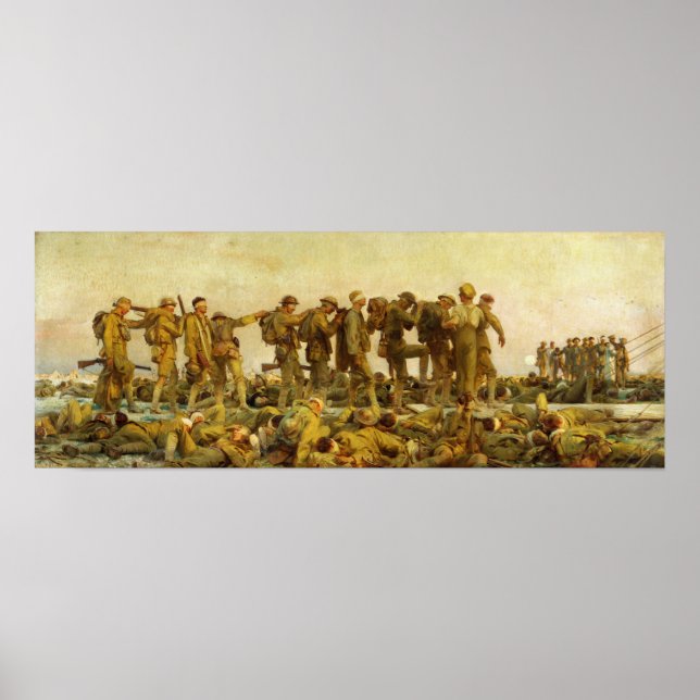 Póster Sargent - Soldados gaseados (Frente)