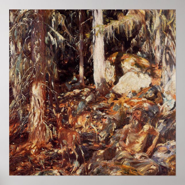 Póster Sargent - The Hermit 1908 (Frente)