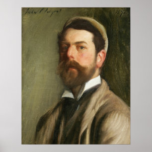 Póster Sargente - autorretrato 1892