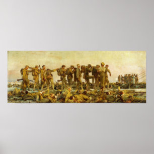 Póster Sargente - Soldados con gas