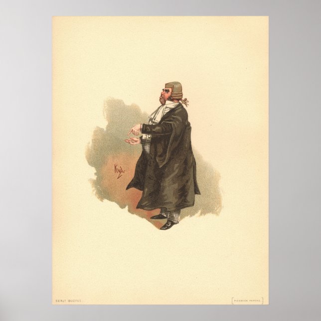 Póster Sargento Buzfuz por Kyd Dickens The Pickwick Paper (Frente)