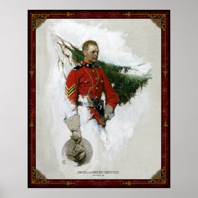 Póster Sargento de la Policía Montada del Noroeste - 1919 (Frente)