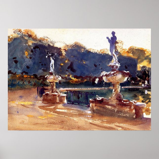 Póster Sargento - Jardines Boboli 1907 (Frente)