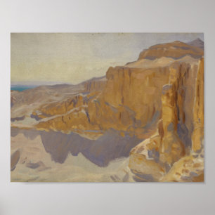 Póster Sargento John Singer - Acantilados en Deir el Bahr