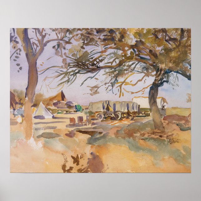 Póster Sargento John Singer - Campamento militar (Frente)