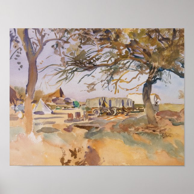 Póster Sargento John Singer - Campamento militar (Frente)