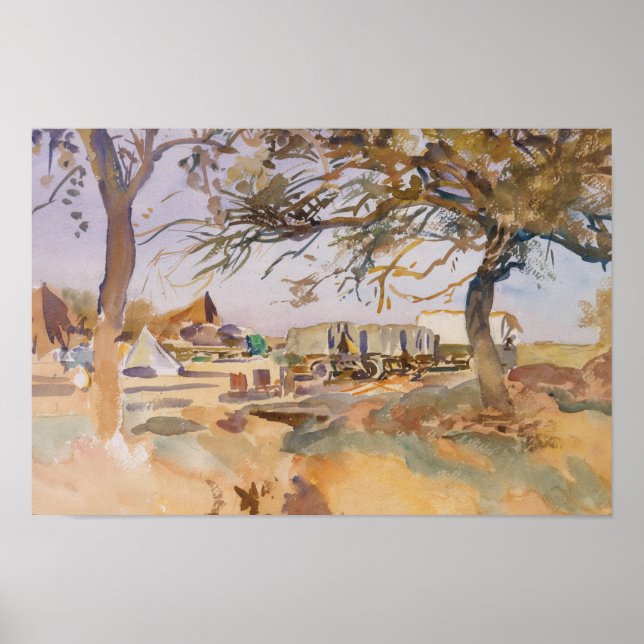 Póster Sargento John Singer - Campamento militar (Frente)