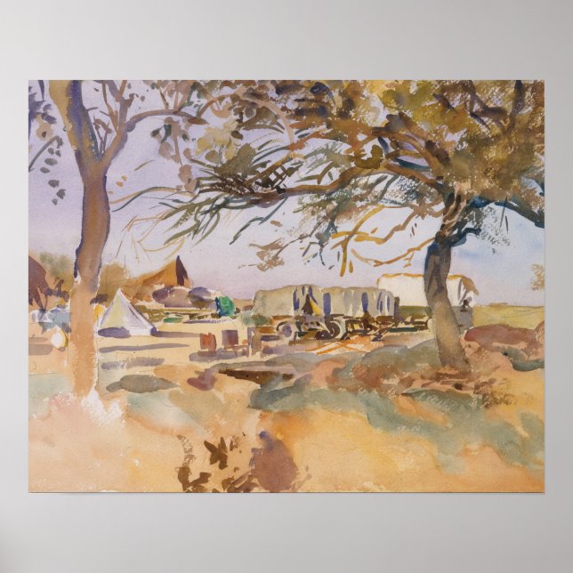 Póster Sargento John Singer - Campamento militar (Frente)