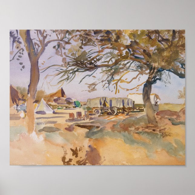 Póster Sargento John Singer - Campamento militar (Frente)