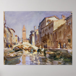 Póster Sargento John Singer - Canal veneciano