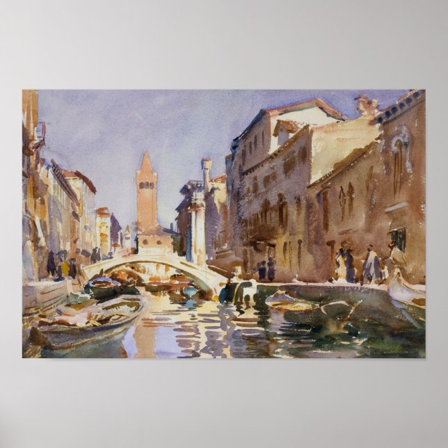 Póster Sargento John Singer - Canal veneciano (Frente)