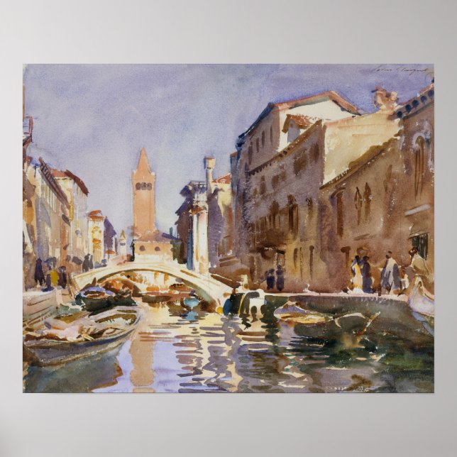 Póster Sargento John Singer - Canal veneciano (Frente)