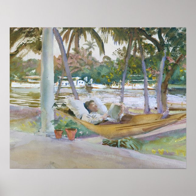 Póster Sargento John Singer - Figura en Hammock, Florida (Frente)