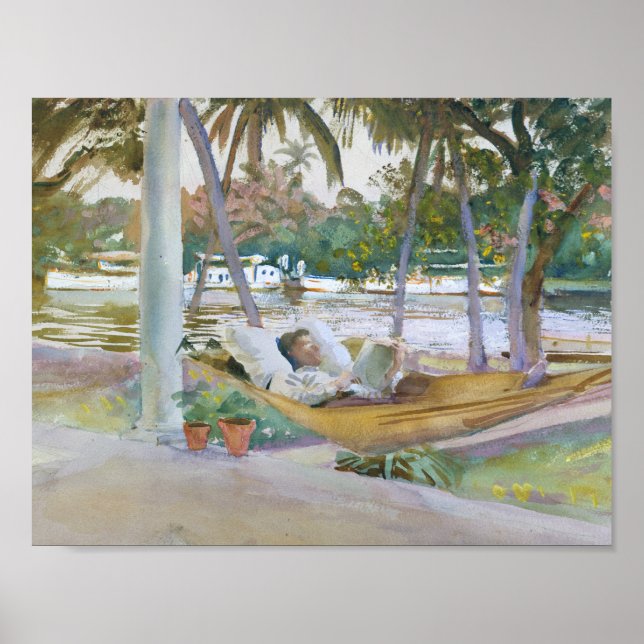 Póster Sargento John Singer - Figura en Hammock, Florida (Frente)