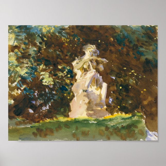 Póster Sargento John Singer - Jardín Boboli, Florencia (Frente)