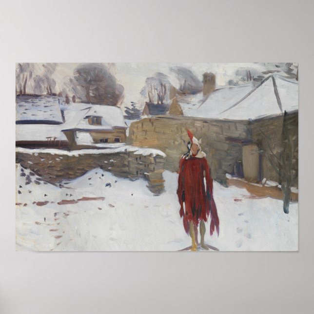 Póster Sargento John Singer - Mannikin en la nieve (Frente)