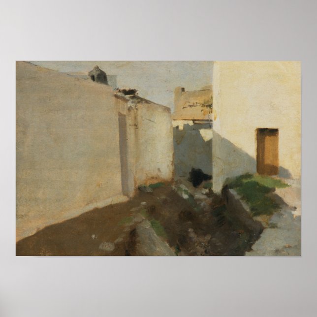 Póster Sargento John Singer - Paredes blancas bajo la luz (Frente)