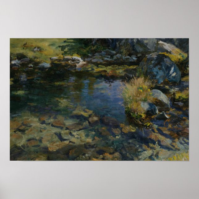 Póster Sargento John Singer - Piscina alpina (Frente)