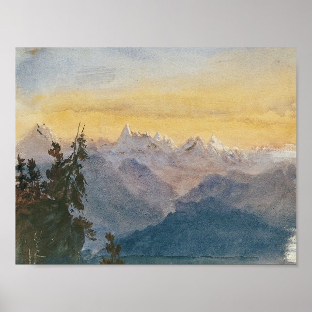 Póster Sargento John Singer - Vista desde el Monte Pilatu (Frente)