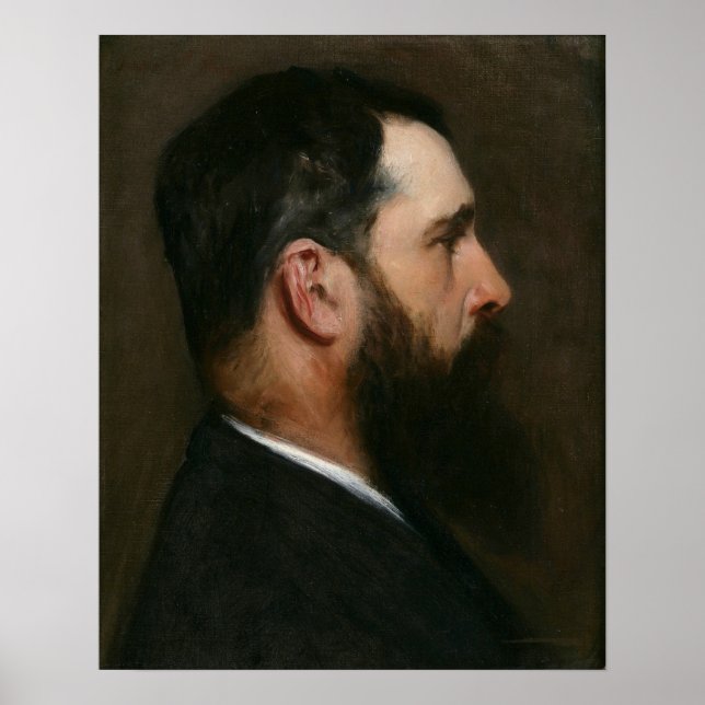 Póster Sargento - Retrato De Claude Monet 1887 (Frente)