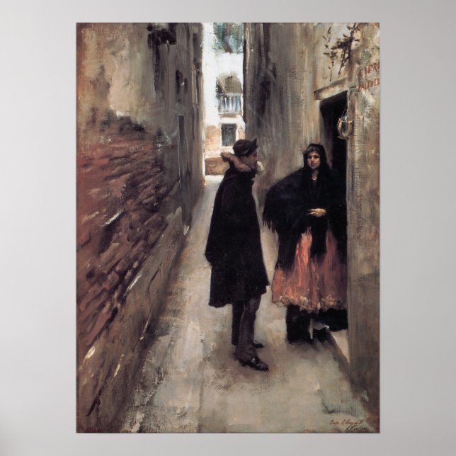 Póster Sargento - Una Calle En Venecia 1882 (Frente)