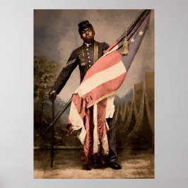 Póster Sargento Vintage William Carney 1864