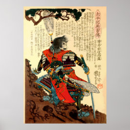 Póster Sasai Ukon Masanao Kuniyoshi