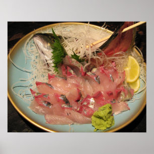 Póster Sashimi 刺身 ... Comida Japonesa