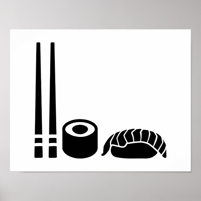 Póster Sashimi pala de sushi (Frente)
