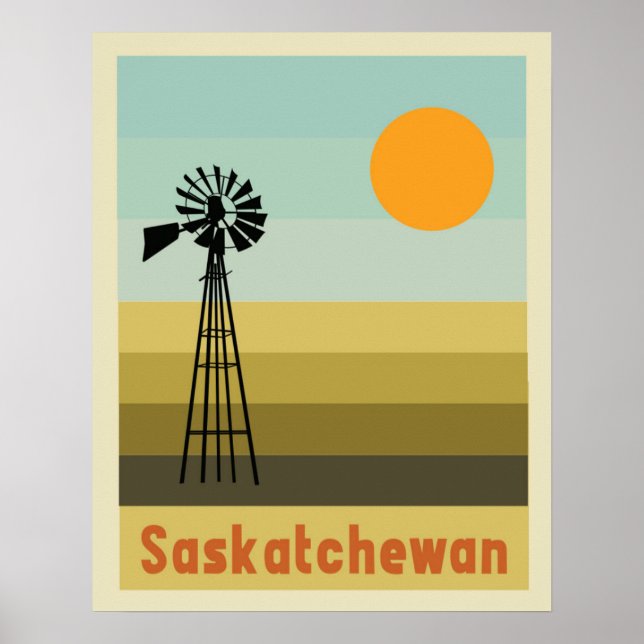 Póster Saskatchewan Canada (Frente)