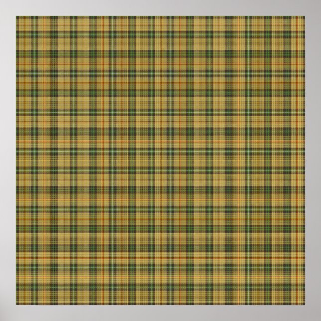 Póster Saskatchewan tartan (Frente)