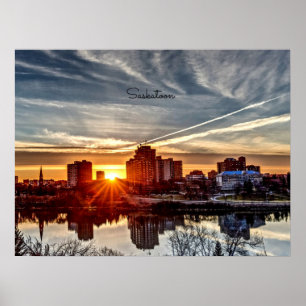 Póster Saskatoon Sunset