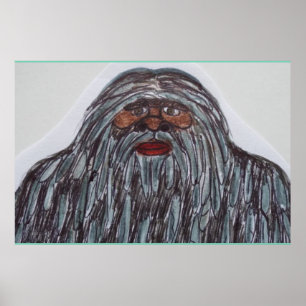 Póster Sasquatch 7 ft 6 in tall giant G
