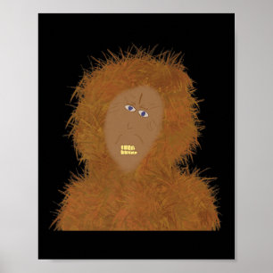 Póster Sasquatch Funny Kid Creó Convención Art Bigfoot