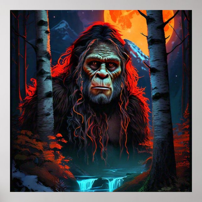 Póster Sasquatch Moonlit Hunt (Frente)