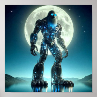 Póster Sasquatch Robot