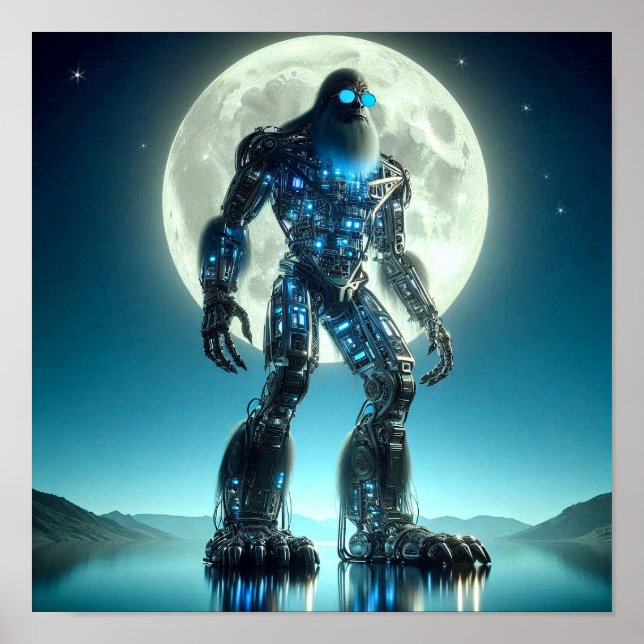 Póster Sasquatch Robot (Frente)